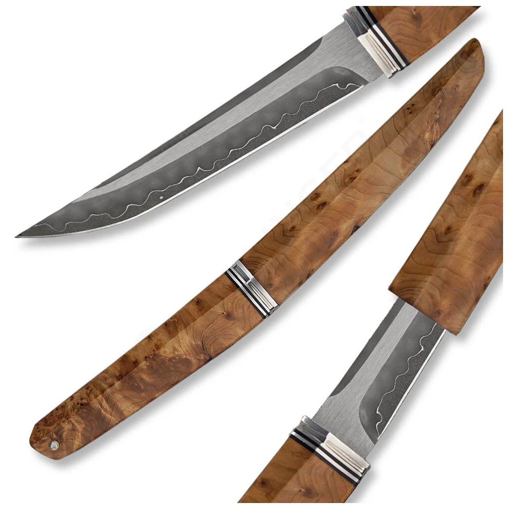 foto Exkluzivn� tanto n�� Dellinger Nobunaga, ocel SKD11 & d�evo Sapele